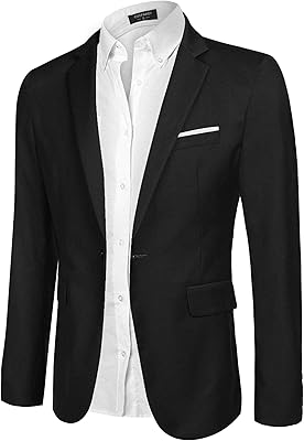Coofandy veste décontractée pour hommes veste coupe ajustée veste de sport pour hommes