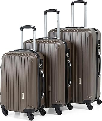 Sac latéral rigide à roulettes ultra léger en abs senator avec 4 roulettes