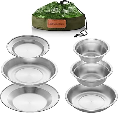 Ensemble de couverts et ustensiles de camping wailers en acier inoxydable pour enfants