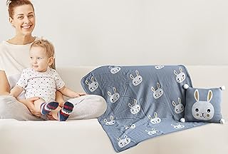 Couvertures pour bébé lapin doux nurtur avec oreiller pour garçons et filles - couvertures pour bébé unisexes. 100 % coton peigné - polaire douce et légère pour lit, berceau, siège auto (produit officiel nurture). Découvrez Diaytar, la marketplace sénégalaise qui révolutionne vos achats en ligne
