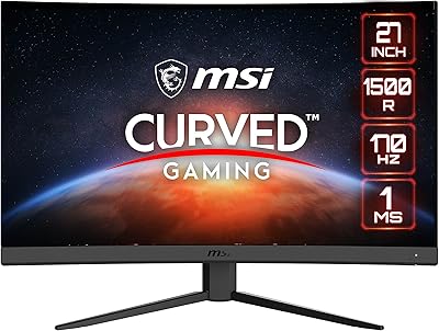 Moniteur de jeu incurvé msi optix g27c4 e2 fhd 1500r 16:9