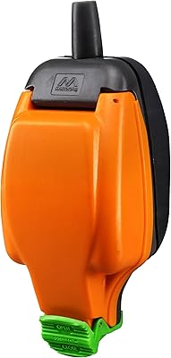 Prise compacte extérieure rechargeable masterplug résistante aux intempéries, 13a, 17 x 6,5 cm