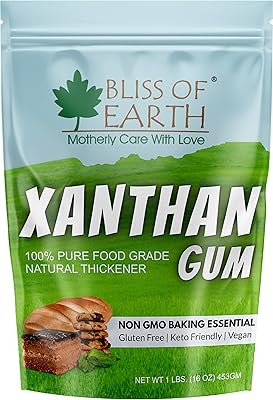 Bliss of earth gomme xanthane en poudre 100 % pure et naturelle