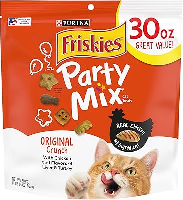 Gâteries pour chats purina friskies fabriquées aux états-unis - paquet de 4 sacs