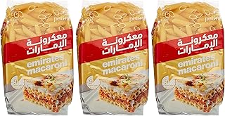 Pâtes spaghetti d'emirates macaroni 400 grammes 3 sachets beige
