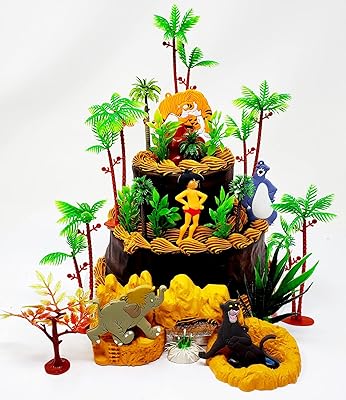 Le kit de décoration de gâteaux du livre de la jungle comprend mowgli