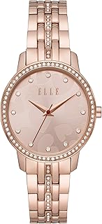 Montre à quartz pour femme lina, affichage analogique et bracelet en acier inoxydable