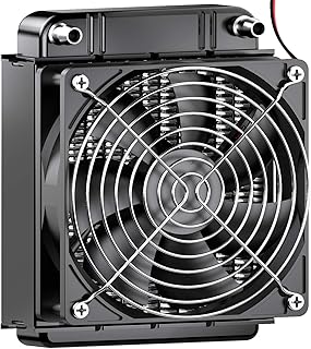 Refroidisseur d'eau clyxgs, échangeur de chaleur en aluminium à 8 tubes avec ventilateur