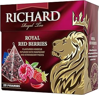 Richard, royal red framboise, tisane aux fruits pyramides, 20n1, 7g. Diaytar : Des prix mini pour un service maxi