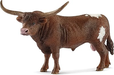 Schleich 13866 figurine de jeu taureau longhorn du texas