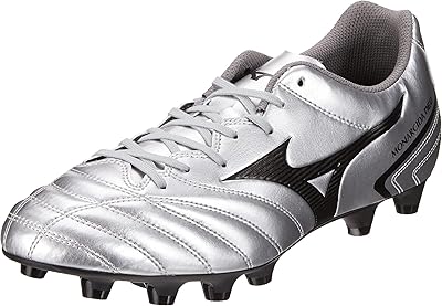 Chaussures de football monarcida li select pour hommes, argent et noir, taille 40,5