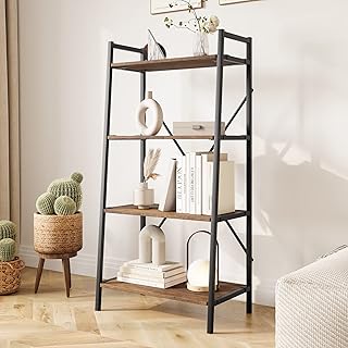 Bibliothèque vobam, étagères industrielles à 4 niveaux pour chambre à coucher, étagère