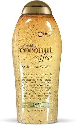 Exfoliant et nettoyant au café ogx, noix de coco, 19,5 fl oz
