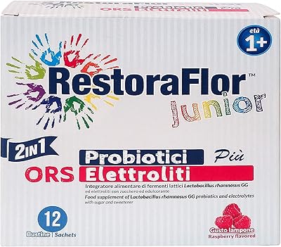 Restoraflor electrolytes cfu probiotic plus orrs - convient aux enfants, 12 sachets