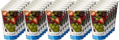 Gobelets à jus en papier hotback 12 oz + couvercles, 25 pièces, 360