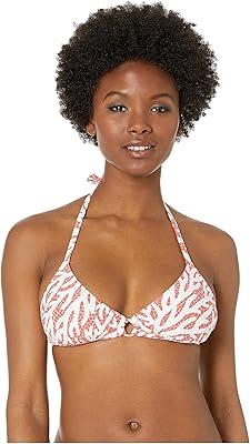 Haut de bikini triangle michael kors pour femme avec bordure à anneaux