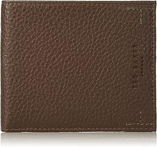 Portefeuille à deux volets couleur bloquée london, marron, marron, marron, portefeuille à deux