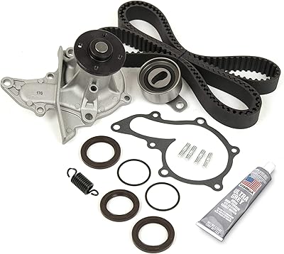 Kit de courroie de distribution evergreen tbkwp235 compatible avec toyota celica corolla geo