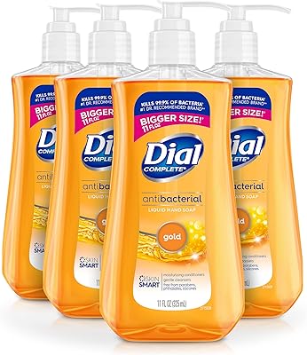 Savon liquide antibactérien pour les mains dial complete, doré, 325 ml
