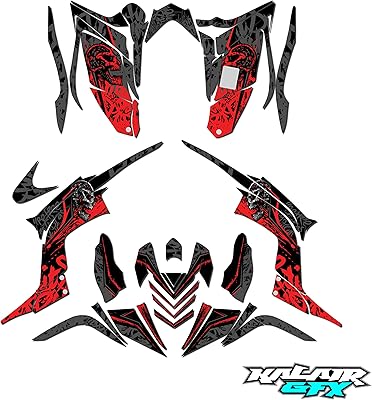 Kalair gfx kit graphique pour yamaha raptor 700 (2006-2012) revolt series