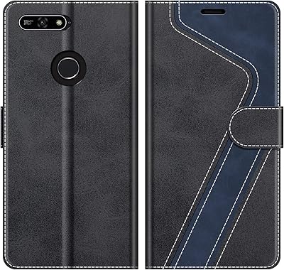 Étui portefeuille huawei y6 prime 2018 honor 7a en cuir