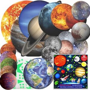 200 PIÈCES BRILLENT DANS LE NOIR ÉTOILES ET PLANÈTES POUR PLAFOND