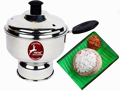 Machine à puttu chirata en acier inoxydable preethi pour la maison et la cuisine