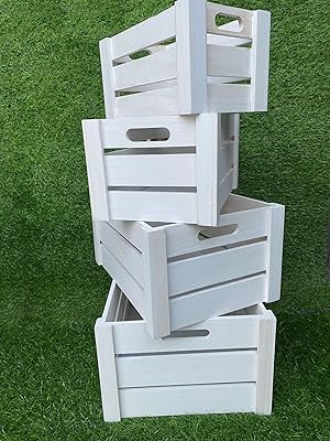 Boîtes emboîtables en bois pour le rangement de jouets de maquillage, boîtes