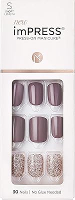 Kit d'ongles empress, flawless kim011c, violet, argent, 30 pièces (paquet de 1)