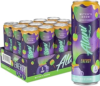 Boisson énergisante sans sucre alani, performance pré-entraînement, boisson de sorcière, canettes de 12