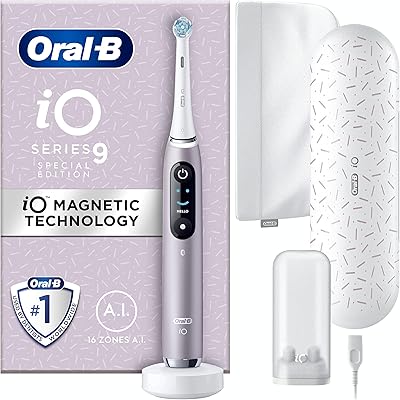 Brosse à dents électrique oral b io9, cadeaux pour femmes/hommes, poignée connectée à