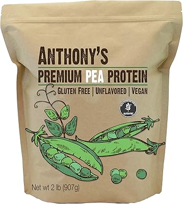 Protéine de pois de qualité supérieure anthony's, 900 lb, végétalienne, sans gluten, sans saveur, végétalienne, respectueuse de l'environnement. Des produits authentiques à prix réduits sur Diaytar Sénégal