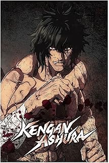 Affiche uk ecl vd japon manga tokita ouma kengan asura décoration murale