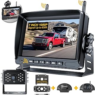 Caméra de recul sans fil hd 1080p écran tactile 7 pouces