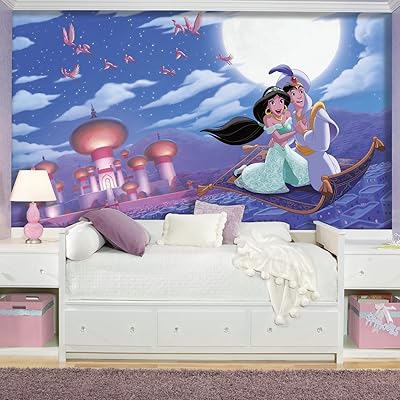 Roommates jl1371m aladdin \"un tout nouveau monde\" décoration murale amovible - 10,5 pi