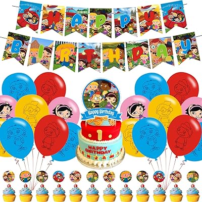 Décorations de fête d'anniversaire little einsteins, fournitures de fête caron little einsteins