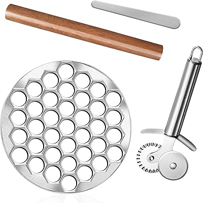 Moule à raviolis du monde, machine à raviolis sans danger pour les aliments, moule à pelmeni en métal avec coupe-roue à raviolis et rouleau à pâtisserie pour machine à raviolis. Diaytar : Connectez-vous aux meilleures offres