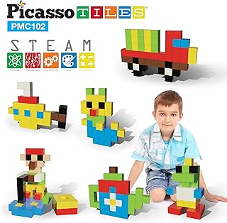 Blocs magnétiques cubes picasso 102 pièces bloc de construction magnétique 1 "