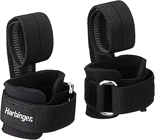 Ceintures de levage en nylon antidérapantes améliorant l'adhérence duragrip harbinger (paire)