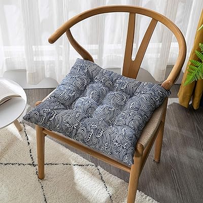 Coussin de chaise décoratif, lot de 2 coussins de chaise en coton épais
