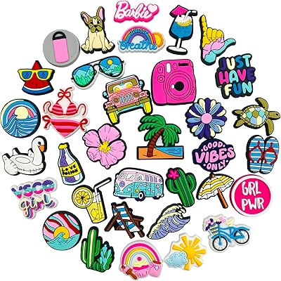 150 pièces différentes breloques de chaussures en pvc pour sandales bracelets
