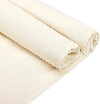 Tissu en mousseline de coton de 10 mètres, tissu en coton naturel non