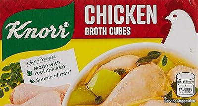 Cubes de bouillon de poulet knorr 60 g