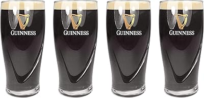 Tasse à bière en relief de marchandise officielle guinness (lot de 4), 568