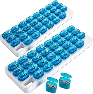 Pilulier mensuel - (paquet de 2) pilulier 31 jours avec grandes capsules