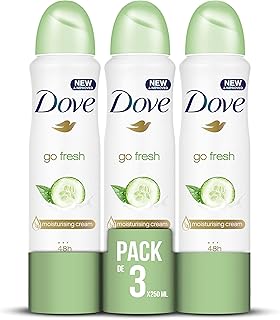 Déodorant en aérosol dove, 250 ml [pack de 3] go fresh avec concombre et thé vert. Votre shopping simplifié de A à Z avec Diaytar