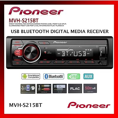 Pioneer mvh-s310bt bluetooth intégré, mixtrax, usb, auxiliaire/pandora, spotify, iphone, android et smartsync récepteur
