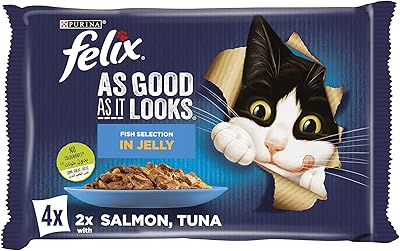 Nourriture humide pour chats purina felix au saumon et au thon, 85 g