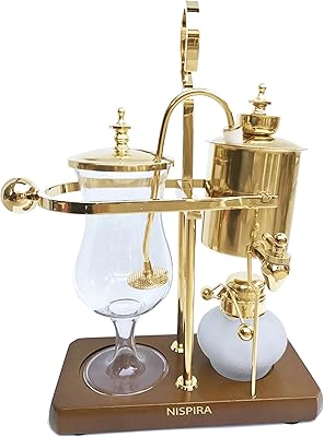 Machine à café à siphon familial de luxe belge nespera, or, lot 1