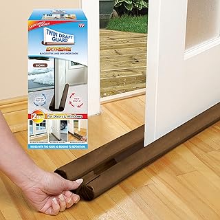 Bouchon de porte à économie d'énergie twindraftguard 60224-dna, lot de 2, marron